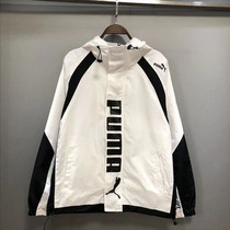 PUMA Puma fall jacket woman 100 lap sports casual jacket male tide card lovers loose with cap retro style