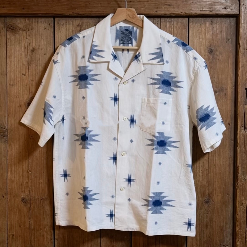 Visvsvm Ictcrosbyshirts/Skasuri Cotton and Linen Blend Short-Sleeved Shirt 26Ss Visvsvm Ictcrosbyshirts/Skasuri Cotton and Linen Blend Short-Sleeved Shirt 26Ss