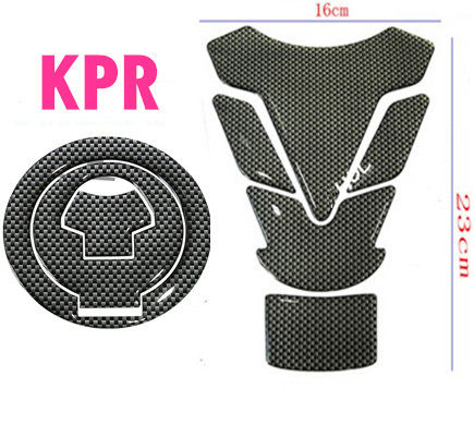 Motorcycle KPR150 decal water cooling modification KPR200 decorative fuel tank cover sticker fuel tank decal carbon fiber adhesive sticker