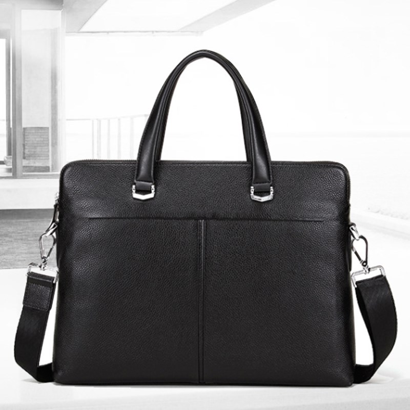 Genuine leather men's bag handbag handbag handmade briefcase for men's business Jane about single shoulder skewed satchel leisure document leather bag