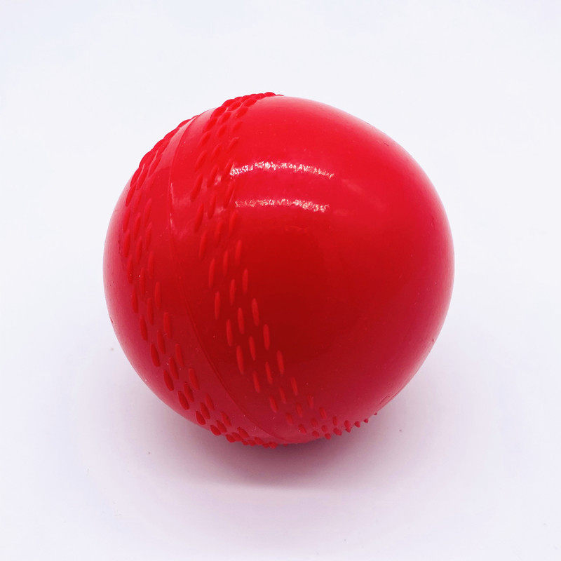 Plastic Cricket Red Cricketball Plastic Elementary School Junior Competition Training Aids Rubber Soft Ball