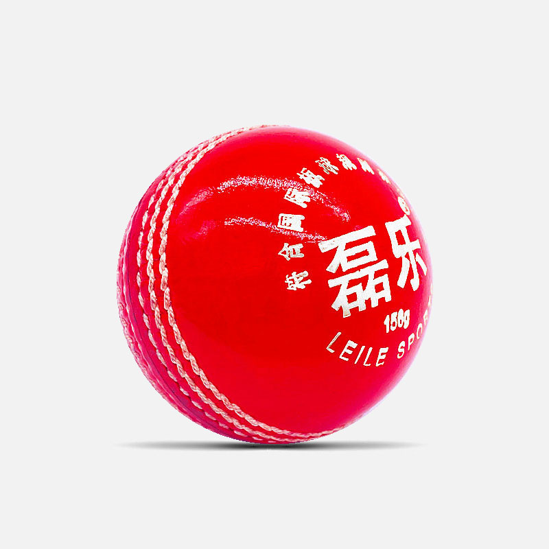 Ilele Cricket LEILECricketball Wood Ball Red Silver Javi Red RED Weight 156g Ball