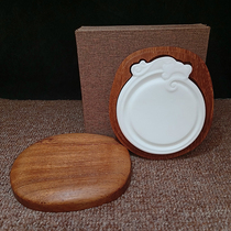 Zhaoqing first-level natural white end inktai welcome wholesale customization free design (retail with wooden box)