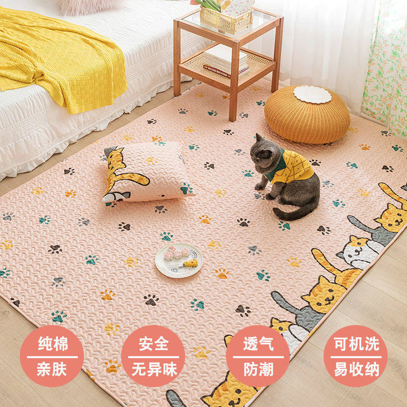 Pet pooch Cat Ground Mat Sleeping Cushion Foot Pad Nest Cushion Warm Insulation Mat Not Sticky Hair Resistant shaved Four Seasons universal