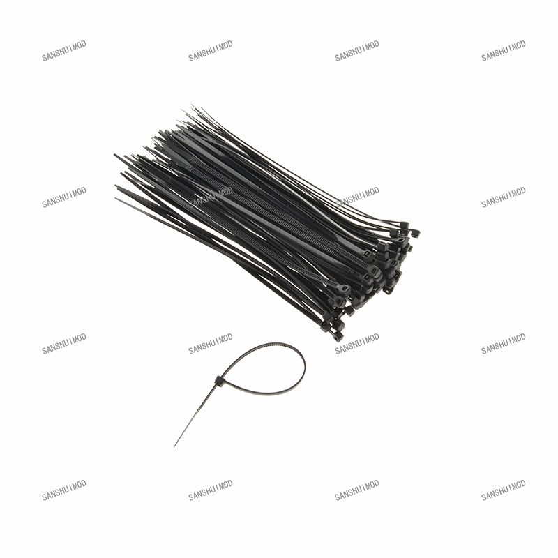 Direct Sale Self-locking Black Ribbon 3 * 150mm Fixed Plastic Nylon Tie Wire Harness Bale Wire with 1 Yuan 30 Root