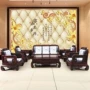 Dongyang Indonesia màu đen gỗ gụ sofa gỗ gụ Gia đình Ruyi gỗ hồng sắc gỗ rắn phòng khách lắp ráp đồ nội thất kết hợp cung cấp đặc biệt - Bộ đồ nội thất giường ngủ đẹp