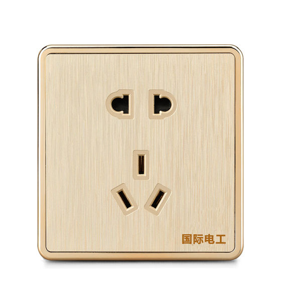 International electrician 86 type household two or three plug 5 five holes USB with switch power socket porous concealed one open five holes