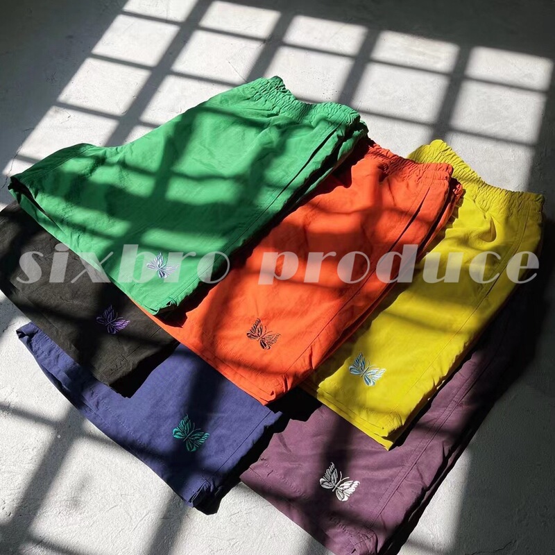 Great Product! Collaboration with Need Nylon Quick-Dry Butterfly Casual Shorts Loose Beach Shorts Unisex Summer Style Bms