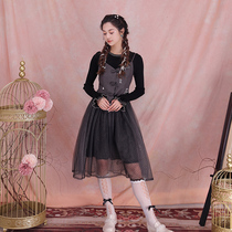 Hibiscus screen dress 2021 New knitted age reduction temperament long sleeve French long fairy dress