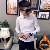 Short little guy 155 beats bottom shirt autumn dress plus little code boy XS code S Korean version sashimi long sleeve T-shirt LES handsome T