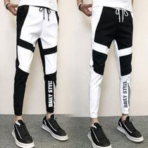 Social spirit small guys pants for men casual pants with small feet 90% pants sports pants with trendy bunches pants