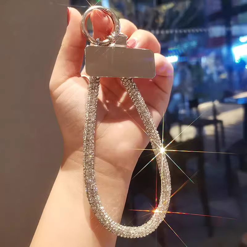 Mobile Phone Lanyard, Mobile Phone Chain, Light Luxury Women's Style, Short Universal Accessory, Sparkling Diamond Mobile Phone Wrist Chain