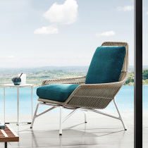 Outdoor rattan chair rattan creative furniture Nordic modern balcony single sofa chair courtyard garden leisure wicker chair