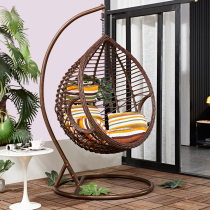 Nordic basket rattan chair balcony hanging chair home indoor swing Birds Nest chair hanging orchid chair hanging bed net red rocking basket chair