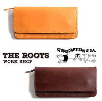 Two colors in Japan Studio Dartisan Pig Hyogo Prefecture of Tanned Bull Leather Long Fortune Fashion