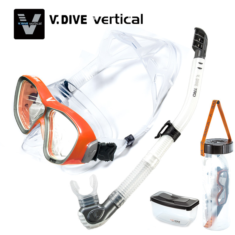 Weiband VDive professional diving mirror deep diving adult myopia snorkeling triple-treasure equipped mirror with straw suit