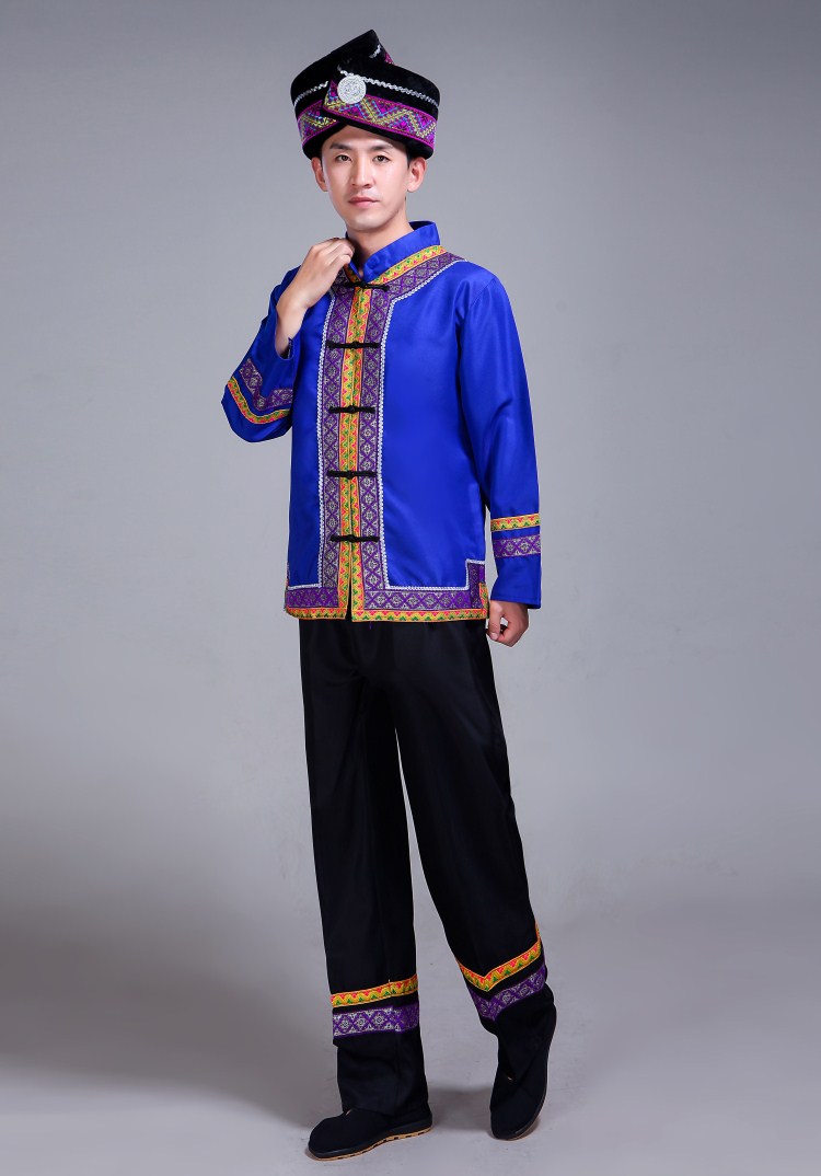 Trang phục Miao mới, trang phục biểu diễn thiểu số nam, Tujia Yao Zhuang, người Đại, trang phục biểu diễn những kiểu đồ bộ đẹp
