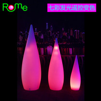  New product LED luminous big water droplets living room outdoor floor lamp Modern lamps Simple fashion hotel decoration lighting