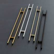 Huawei store designated handle simple minimalist glass door door handle stainless steel handle office handle