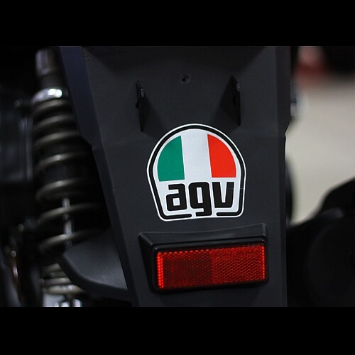 AGV Italy safety helmet sticker headstock Rear Locomotive Reflective Patch Stickers Cling Film Personality Decorative Appliquet