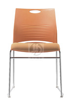 Orange mouth-shaped office chair simple fashion conference chair plastic steel staff chair back chair breathable mesh training Chair