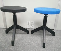 Laboratory student round stool Workshop anti-static staff chair Tripod thickened plastic round chair screw lifting