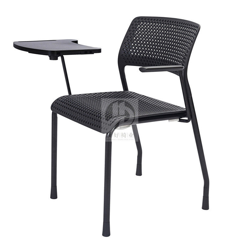 Training chair Simple with Written board office chair Desk chair in one record chair staff meeting chair four-foot stacked chair