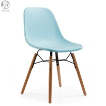 European cafe lounge chair Beech leg dining room chair creative office conference chair four-legged backrest computer chair