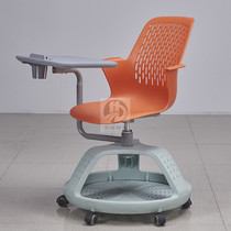Training chair with table board Removable teaching chair Table and chair One-piece upper font board chair with hole breathable conference chair