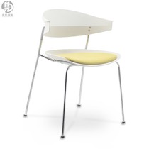 Modern dining room chair Nordic furniture chair plastic steel chair outdoor leisure chair home soft seat comfortable plastic chair