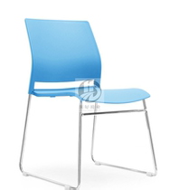 Stackable conference chair plastic steel training chair bow foot negotiation chair reception chair solid steel foot chair staff canteen dining chair