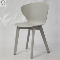 Net red dining room chair Nordic beach leisure chair milk tea shop chair shell plastic chair outdoor balcony chair