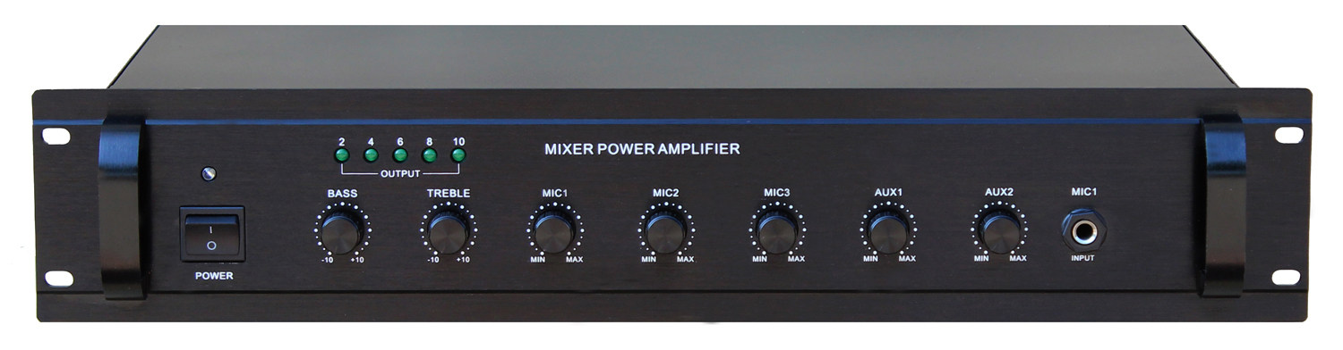 Campus fire public broadcasting 70W-460w with front combined type and constant pressure broadcasting power amplifier