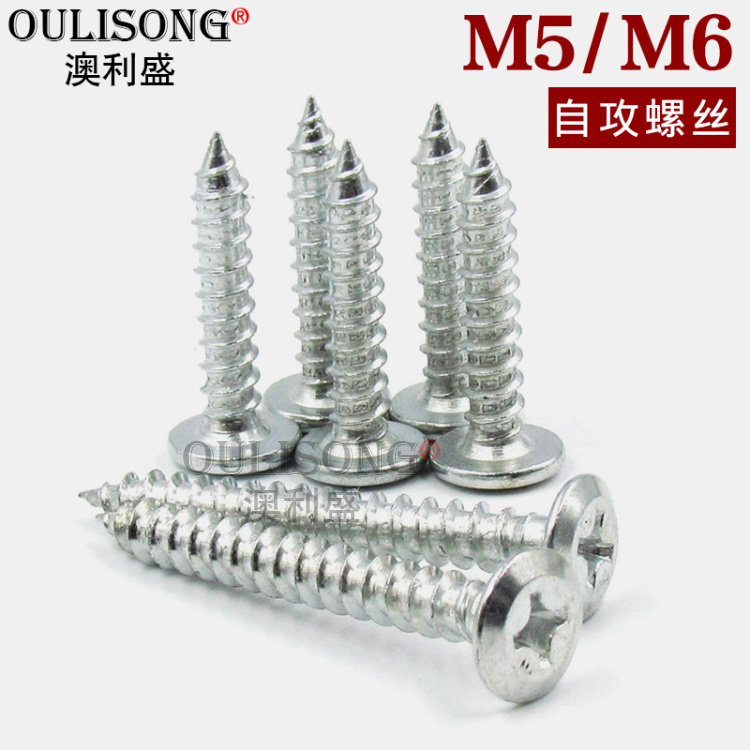 Aussie Sein Hardware M5 M6 Self Tapping Screw Flat Cross Self Tapping Screw Dry Wall Nail Wood Screws