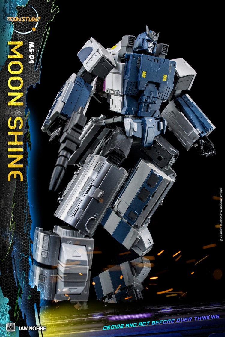 Transformation Trainbots Moon Studio Raiden Train Combination MS06