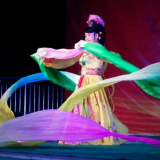Silk new style Li Yugang with the same style throwing thick ribbon dance flying flying long thick dancing colorful silk Dunhuang throw thick