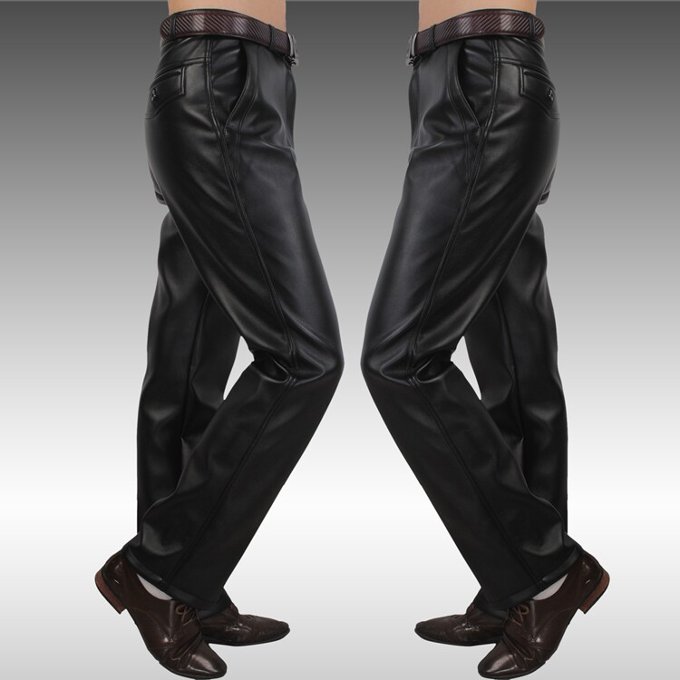 Pantalon cuir homme droit pour hiver - Ref 1493487 Image 16