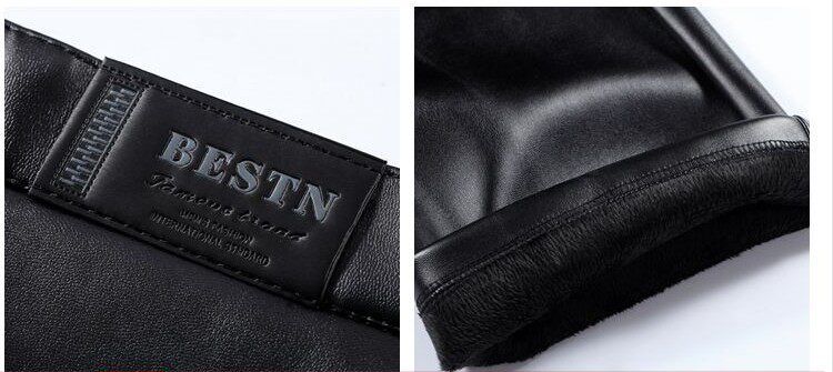 Pantalon cuir homme droit pour hiver - Ref 1493487 Image 23