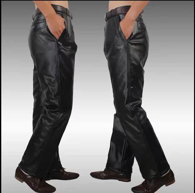Pantalon cuir homme droit pour hiver - Ref 1493487 Image 15