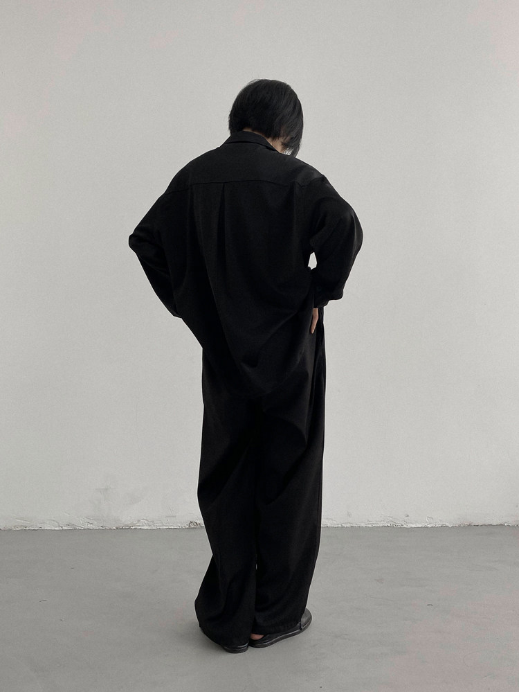 Genesisboy System твердый шелк льда тонкая модель драпировка один костюм пальто модельа Others / Other 