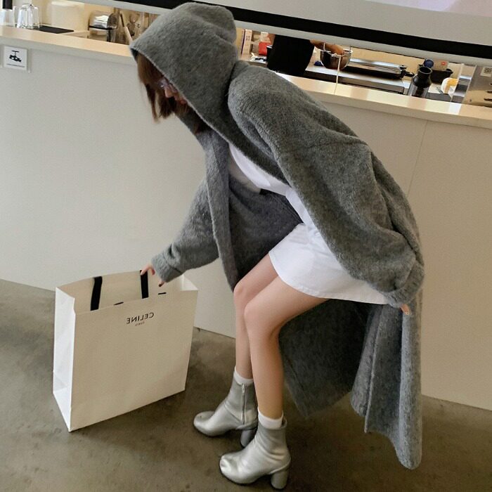 Sandro Moscoloni Superior Lazy Leisure and Leisure - Winding and long warm knitted sweater