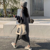 Sandro Moscoloni Lazy Mid-Length Knit Sweater Sweatshirt 100 Hitch Casual Inwind V Collar Slim Tide