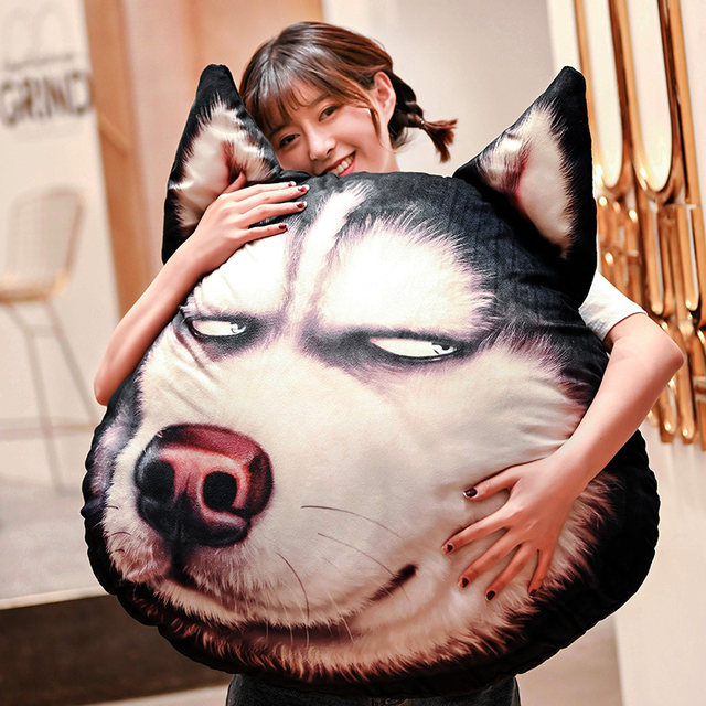 Erha Plush Toy Husky Doll Funny Pillow ຫໍພັກແບບເດັກຊາຍນອນເດັກນ້ອຍ doll ງາມສັດ Animation