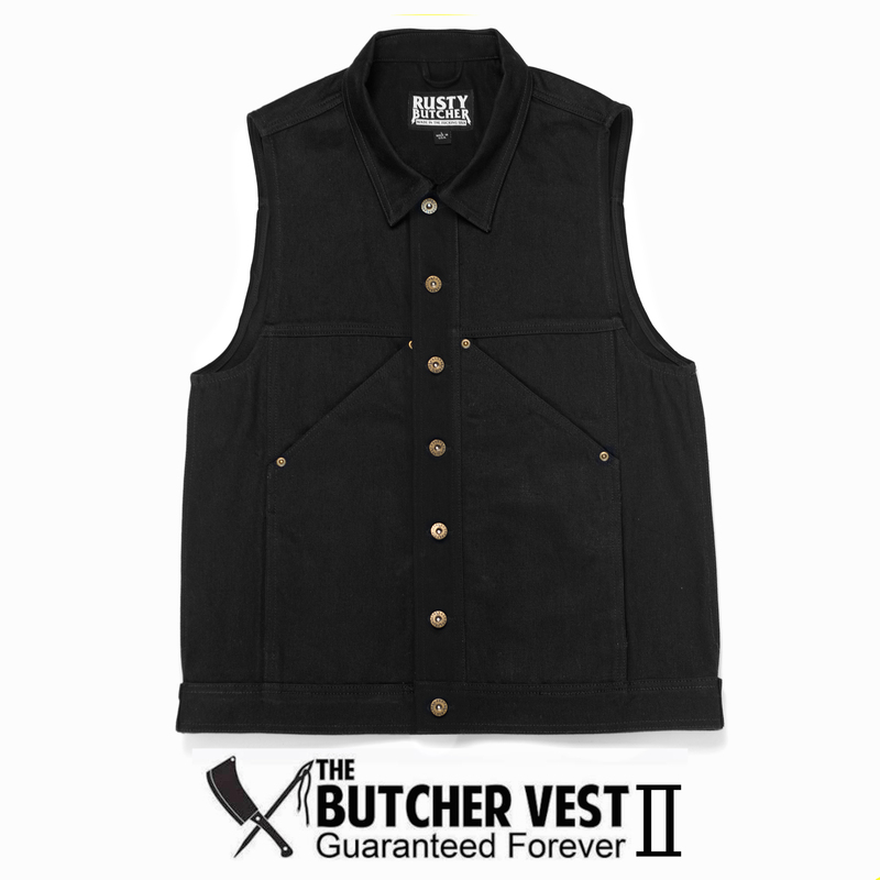 Harley Rustybutcher Rust-Colored Butcher Vest 2Nd Generation Motorcycle Riding Heavy-Duty Oil Wax Canvas Workwear