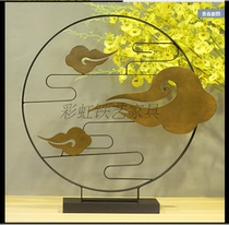 European metal wrought iron ginkgo biloba art sculpture decoration decoration decoration Hotel Villa sample office soft decoration