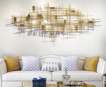 Chinese wrought wrought Wall geometric decoration hotel lobby cashier Living Room bar dining room bedroom creative craft