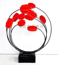 Iron Art Deco swing piece Living room TV sofa Background Decorative Hotel Decoration