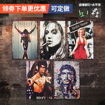 Retro wall wood plate painting listed restaurant Cafe Wall decoration clothing shop milk tea shop wall decoration pendant