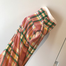 Wang maiden shop 2021 Spring and Autumn new pink plaid shirt loose Korean long sleeve Joker coat