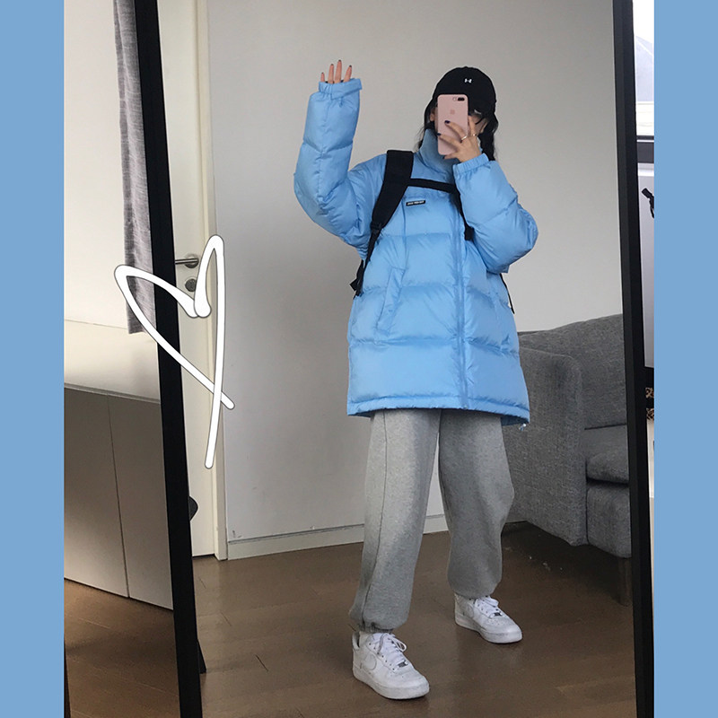 Wang Shaoshe's shop bundle foot sports pants 2022 new spring fall wide leg plus suede grey loose straight drum pants